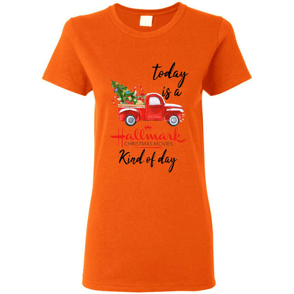 Today is A Hallmark Christmas Movies Kind of Day Sweatshirt - Ladies Short-Sleeve