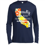 Paradise California Strong Camp Fire Youth T-Shirt PINGPONG - Canvas Long Sleeve T-Shirt