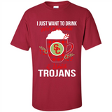 I Just Want To Drink Hot Chocolate & Watch USC Trojans Ugly Christmas Sweater PINGPONG
