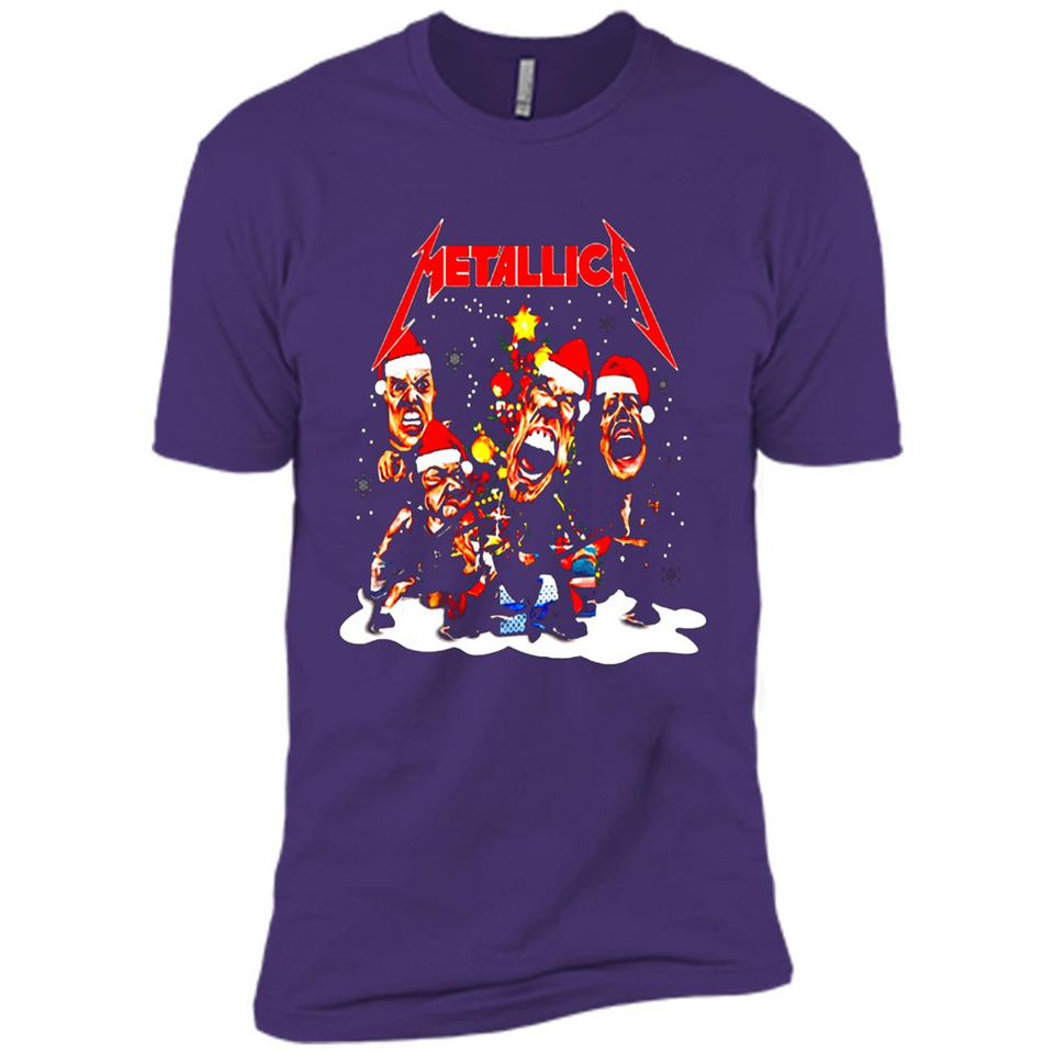 Metallica christmas sweatshirt hoodie long PINGPONG - Premium Short Sleeve T-Shirt