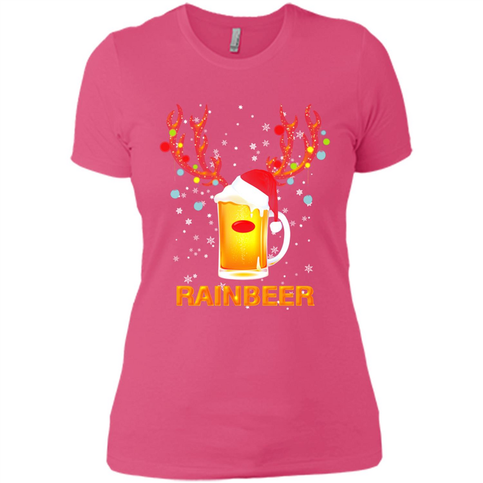Rainbeer Funny Reindeer Beer Lover