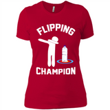 Water Bottle Flipping Tshirt Dabbing Flipping Champion - Ladies' Boyfriend T-Shirt