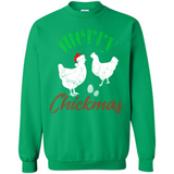 Christmas Chicken Shirt Santa Hens Lover Funny Farmer Gift - Sweatshirt