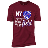 Buffalo Bills Football My Heart is on that Field - Premium Short Sleeve T-Shirt