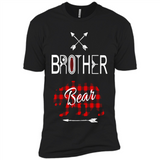 Brother Shirt Buffalo Plaid Family Camping Bear Tee - Premium Short Sleeve T-Shirt