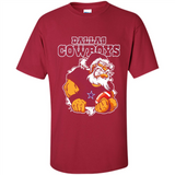 Grumpy Santa Claus Dallas Cowboys Football Team PINGPONG
