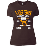 Border Terrier Barking Logic - Ladies' Boyfriend T-Shirt