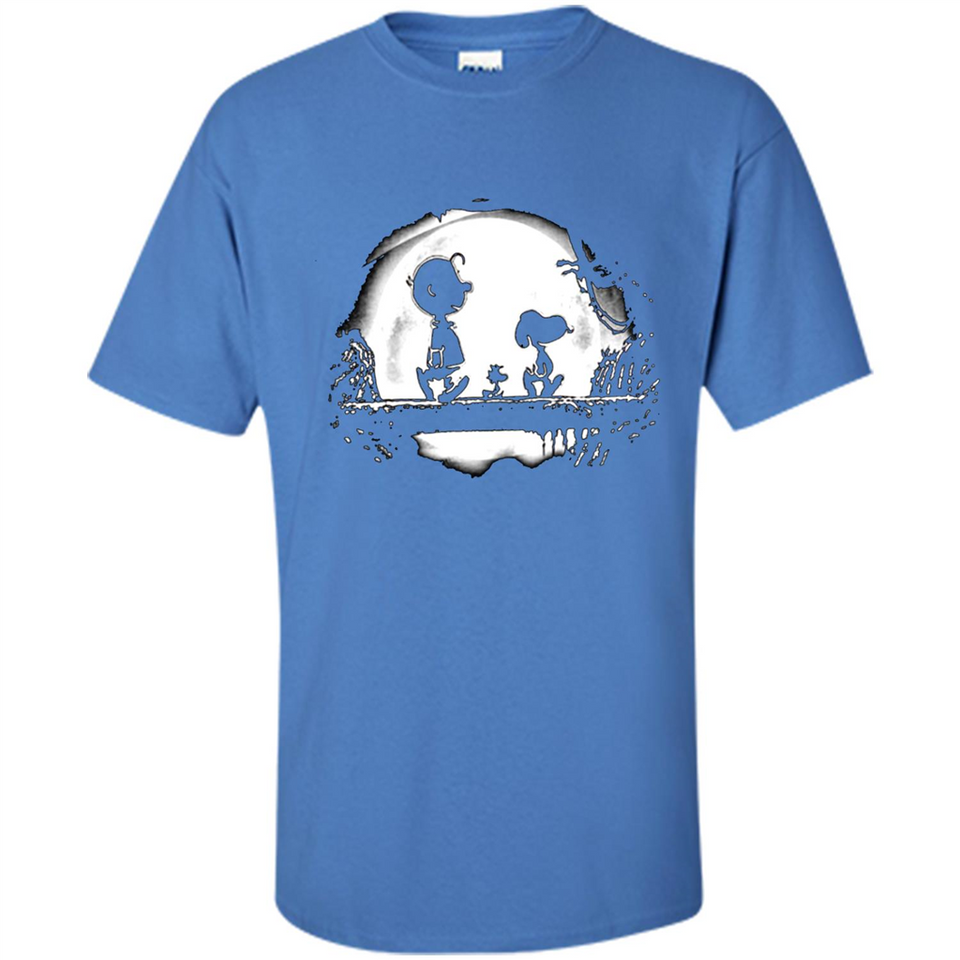 Snoopy The Peanuts Walking To The Moon