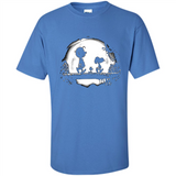 Snoopy The Peanuts Walking To The Moon