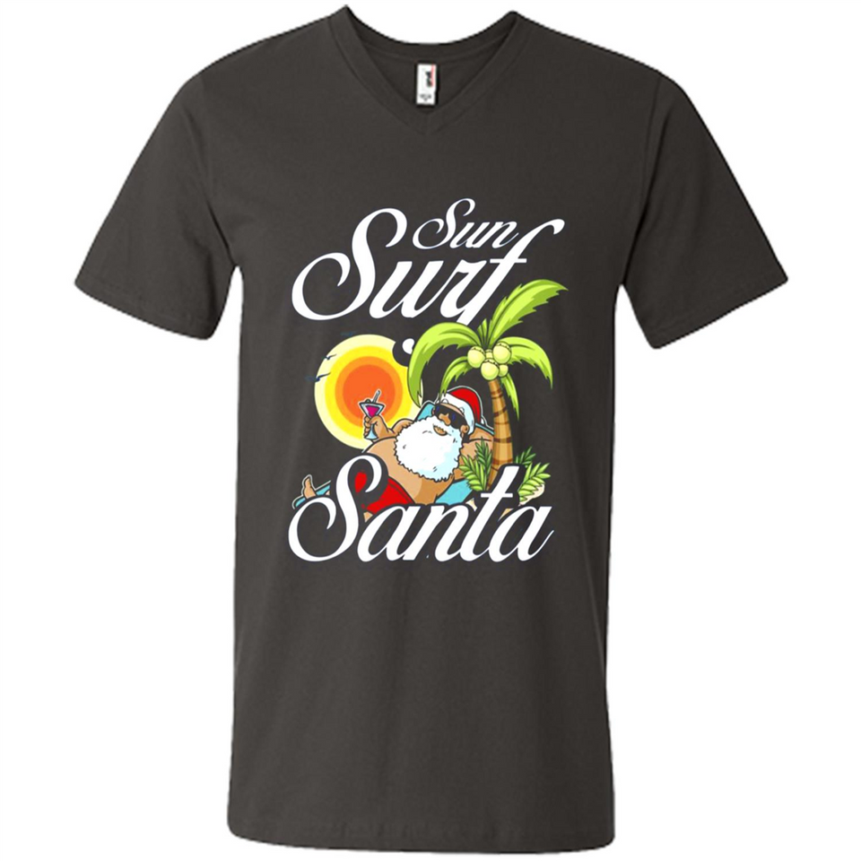 Sun Surf Santa - Men's V-Neck