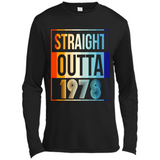 Retro Straight Outta 1978 40 Years Old - Canvas Long Sleeve T-Shirt
