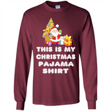 This is My Christmas Pajama Shirt - Santa Bear Tree Gift Tee
