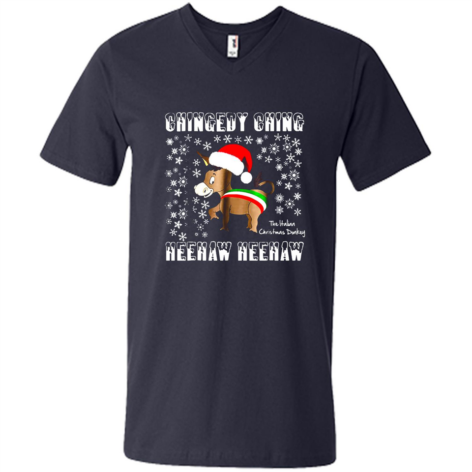 Amazing Dominick The Christmas Donkey-Italian Christmas Donkey - Men's V-Neck