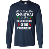 All I Want For Christmas Is The Destruction Of The Patriarchy sweater PINGPONG