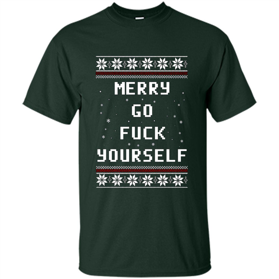 Merry go fuck yourself Christmas sweatshirt PINGPONG