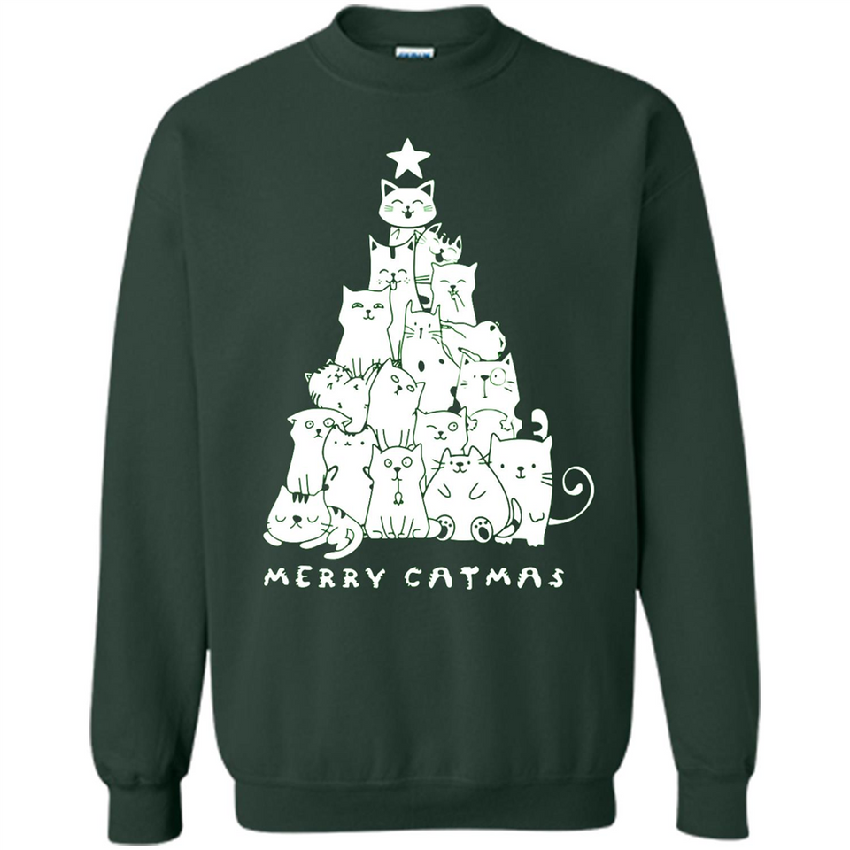 Merry Catmas - Merry Christmas Cat Lover Mug PINGPONG - Sweatshirt