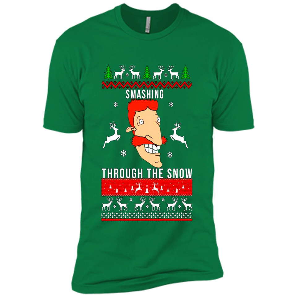Nigel Thornberry Smashing through the snow Christmas sweatshirt PINGPONG