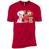 Snoopy loves NBA Boston Celtics - Premium Short Sleeve T-Shirt
