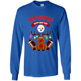 Pittsburgh Steelers NFL Reindeer Funny Merry Christmas And Happy New Year