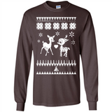 Rudolph and Clarice Ugly Christmas Sweater - Long Sleeve T-Shirt