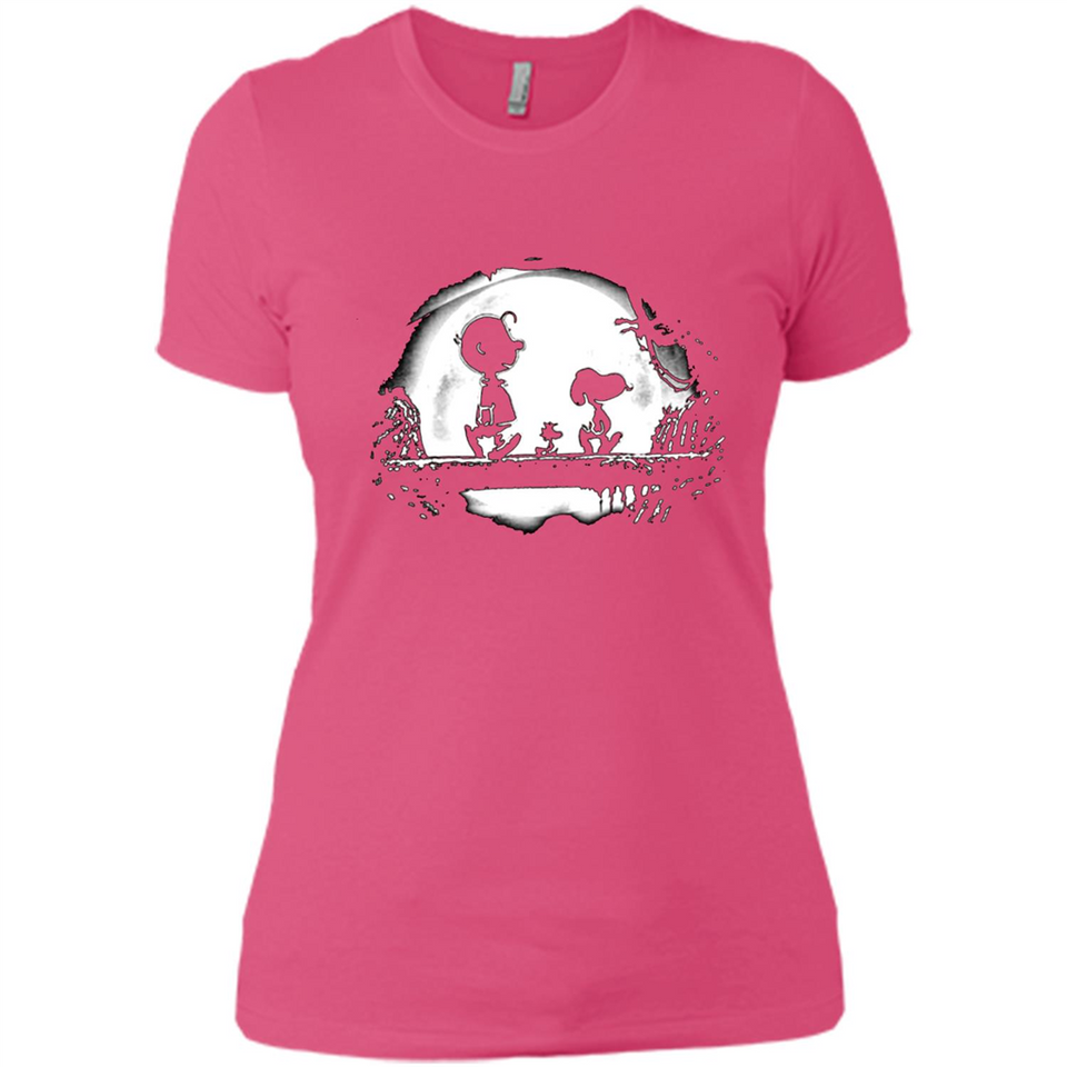 Snoopy The Peanuts Walking To The Moon