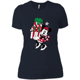 Disney Minnie Mouse Christmas Gift Sweatshirt - Ladies' Boyfriend T-Shirt