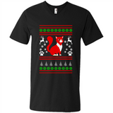 Christmas Ugly Sweater CUTE CATS UGLY CHRISTMAS SWEATERS - Men's V-Neck