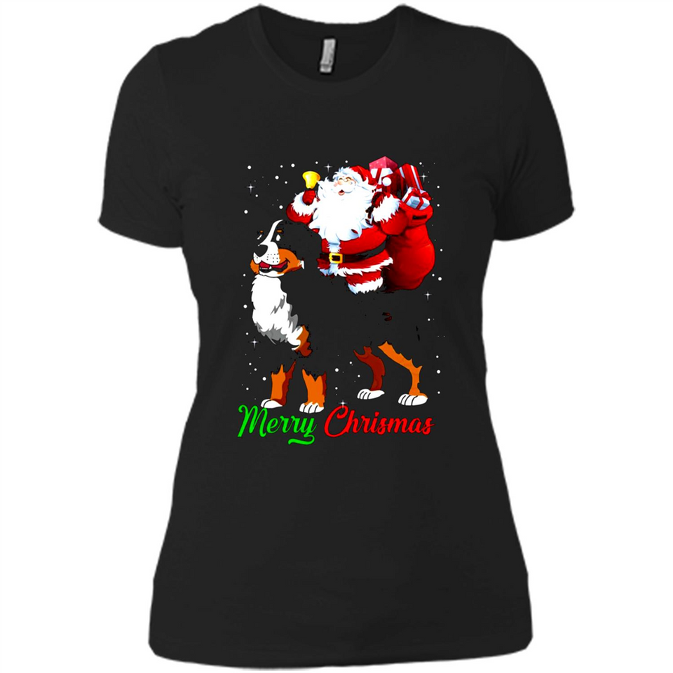 Merry Christmas Santa Claus With Big Dog sweater PINGPONG
