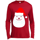 Funny Hamster Christmas t-shirt Santa Hat - Canvas Long Sleeve T-Shirt