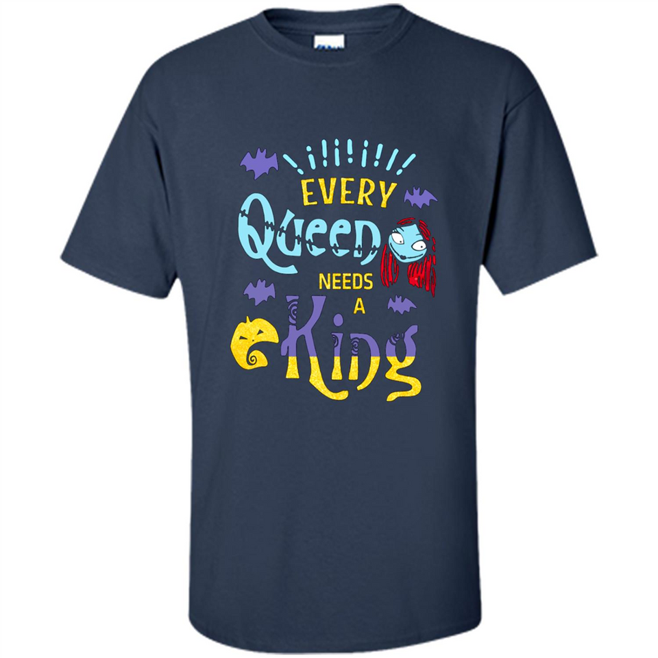 Nightmare Before Christmas Shirt - Sally Glitter Shirt - Every Queen needs a King PINGPONG