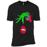 GRINCH HAND HOLDING DENVER BRONCOS GLITTER CHRISTMAS PINGPONG