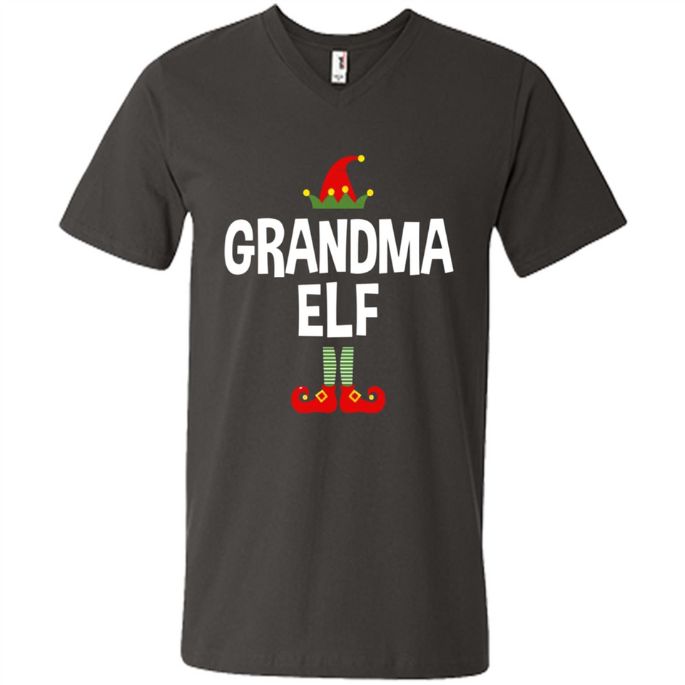 Grandma Elf Shirt -Family Matching Christmas Pajamas - Men's V-Neck
