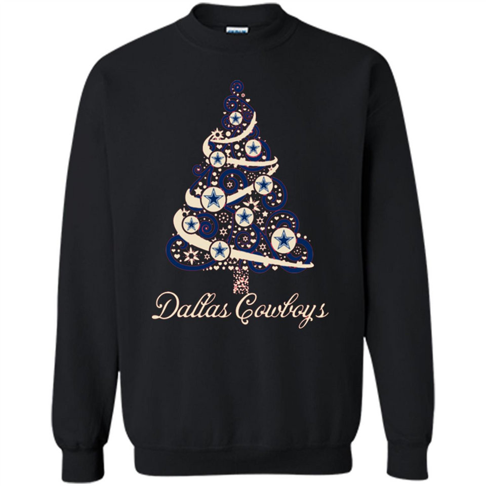 Dallas Cowboys NFL Football Team Logo Christmas Tree T-Shirt - Sweatshirt