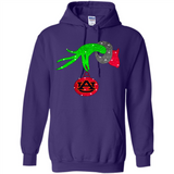 GRINCH HAND HOLDING AUBURN TIGERS GLITTER CHRISTMAS PINGPONG