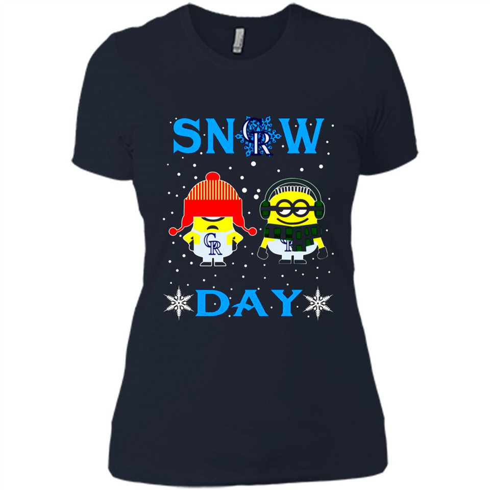 Snow Day Shirt For Colorado Rockies Vs Minion Fans pingpong