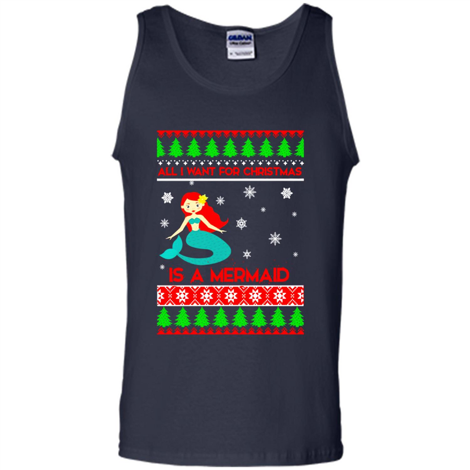All I Want For Christmas Is A Mermaid ugly PINGPONG