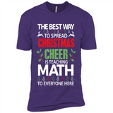 Math Teacher Christmas Shirt Christmas Cheer - Premium Short Sleeve T-Shirt