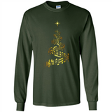 Music Note Christmas Tree Xmas Music Lover Mug PINGPONG - Long Sleeve T-Shirt