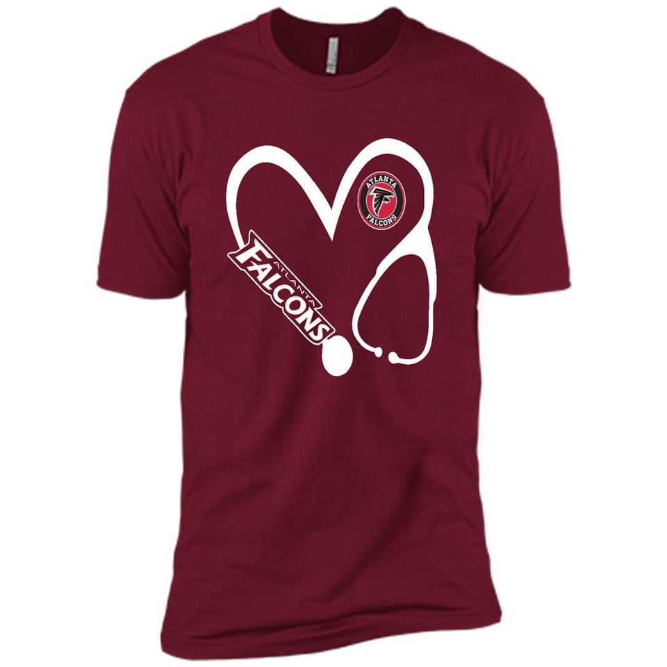 Stethoscope Heart Love Atlanta Falcons For Football Lovers