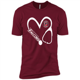 Stethoscope Heart Love Atlanta Falcons For Football Lovers