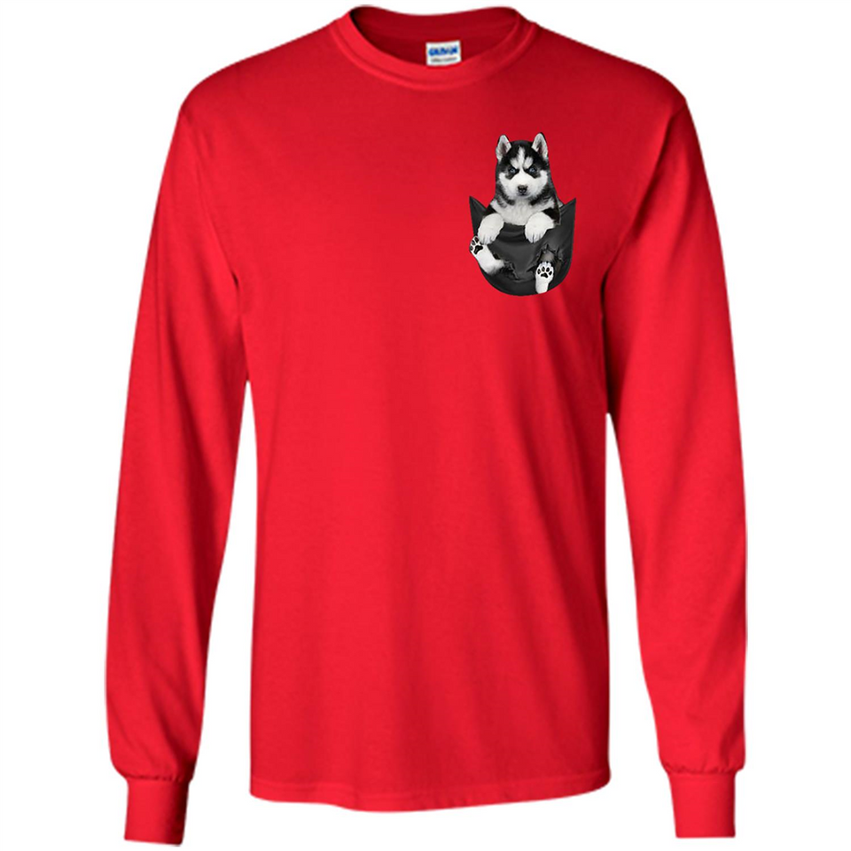 Husky Pocket - Long Sleeve T-Shirt
