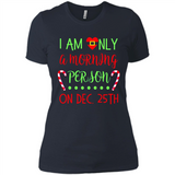 Funny Christmas Gift Santa - Ladies' Boyfriend T-Shirt