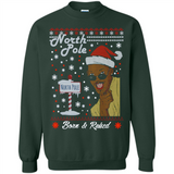 North Pole Born and Raised Shirt, Merry Xmas Ugly Christmas - Sweatshirt
