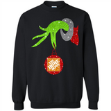 Grinch hand holding Logo HomeDepot Glitter Christmas - Sweatshirt