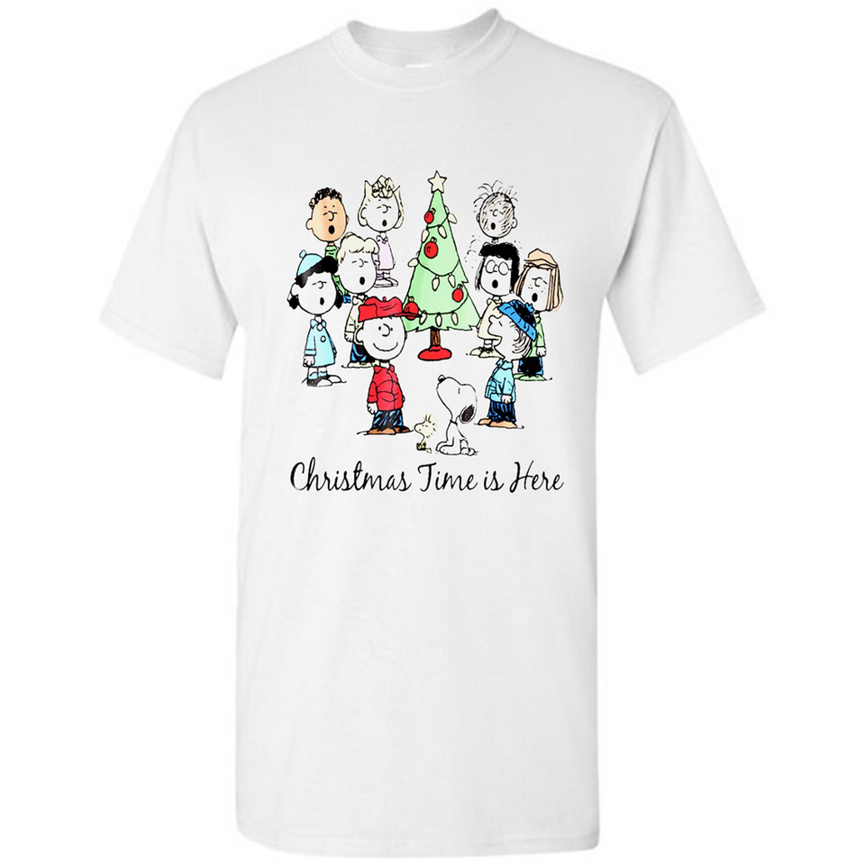 Snoopy Christmas Time Is Here Sporty T-Shirt - Shirt