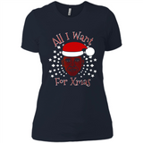 Obama All I Want For Xmas T Shirt PINGPONG - Ladies' Boyfriend T-Shirt