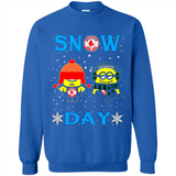 Snow Day Shirt For Boston Red Sox Vs Minion Fans pingpong