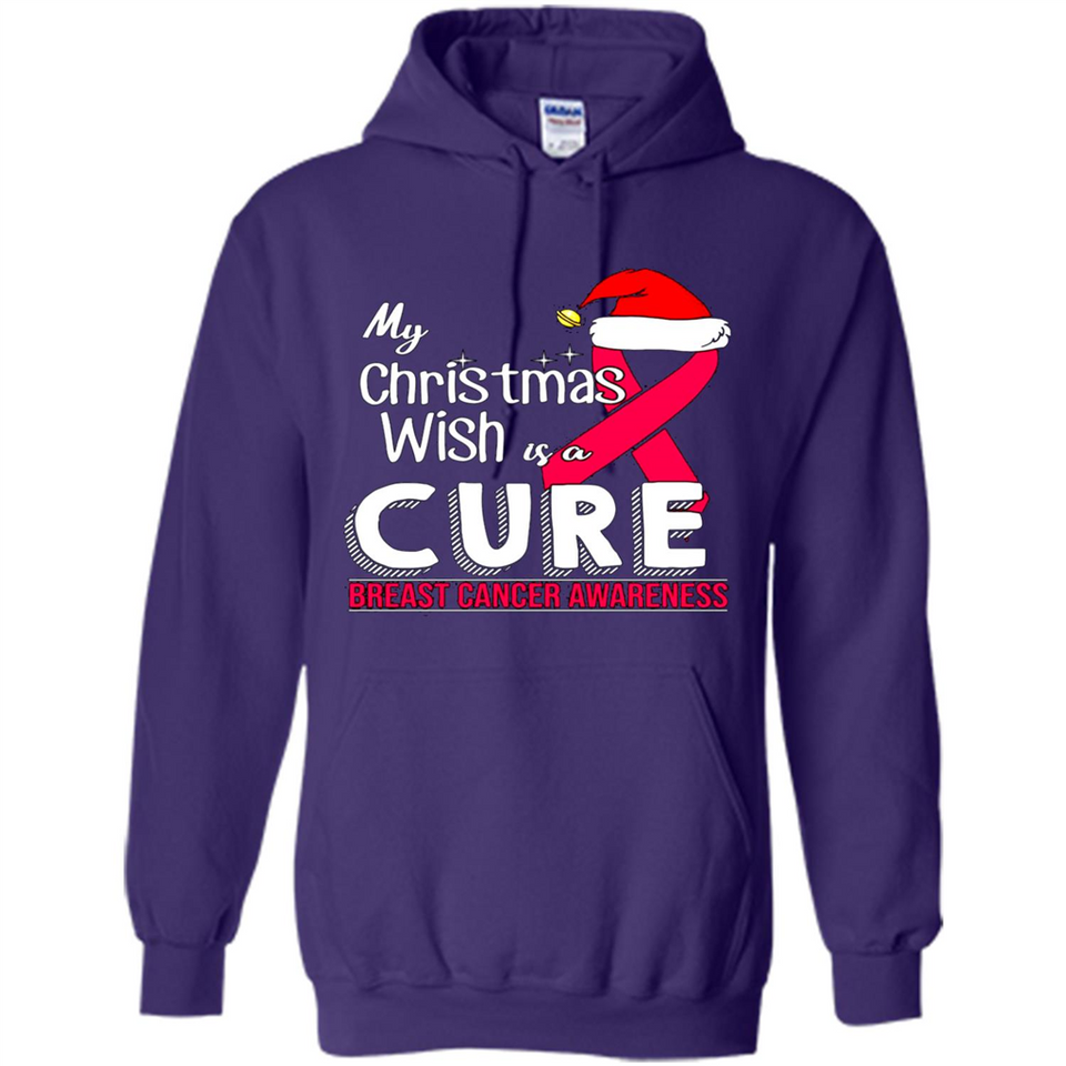 My Christmas Wish Is A Cure Breast Cancer Awareness sweater PINGPONG