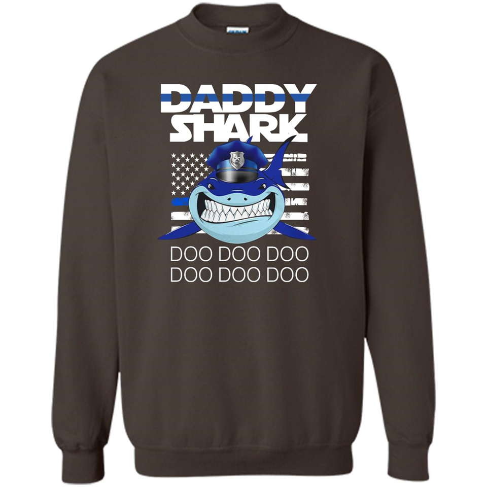 Police Daddy Shark Blue Line Tee