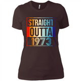 Retro Straight Outta 1973 45 Years Old - Ladies' Boyfriend T-Shirt